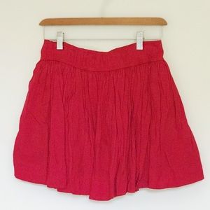 Red skirt